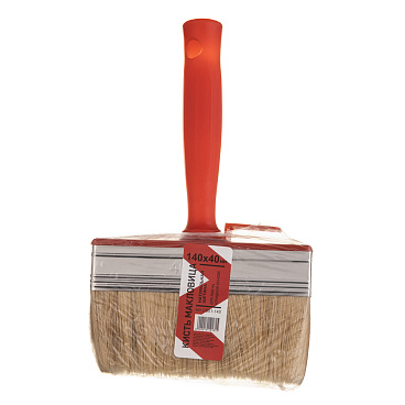 Кисть макловица натуральная щетина пластиковая ручка 140х40 мм для ЛКМ на алкидной основе