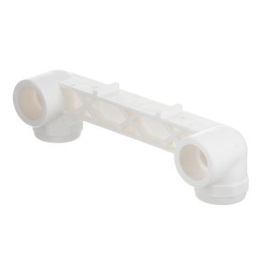 Водорозетка полипропиленовая Valtec двойная 25 мм х 1/2 ВР(г) на планке (VTp.724.0.02504)