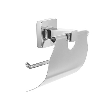 Держатель для туалетной бумаги Delphinium 6586 с крышкой металл хром (102266)