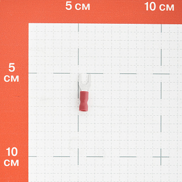 Наконечник вилочный изолированный КВТ НВИ d4 мм 0,25-1,5 кв. мм (30 шт.)