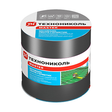 Лента гидроизоляционная Nicoband темно-серая 10 м х 15 см