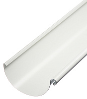 Желоб водосточный Grand Line металлический d125 мм 2,5 м белый RAL 9003