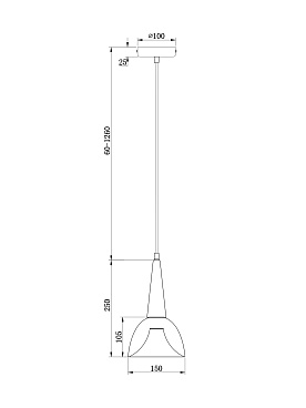 Подвесной светильник Freya FR8009PL-01GB