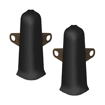 Угол наружный Идеал Деконика 85 мм черный Г-профиль (2 шт.)