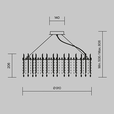 Подвесной светильник Maytoni MOD036PL-18N