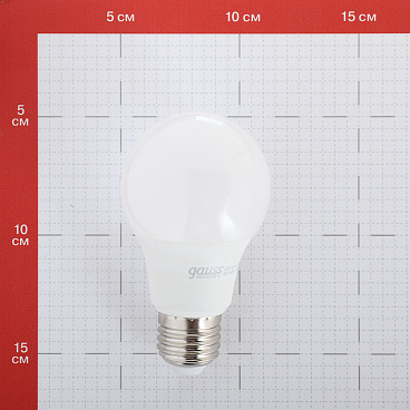 Лампа светодиодная Gauss E27 3000К 10 Вт 880 Лм 180-240 В груша A60 матовая