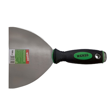 Шпатель малярный Wenzo 150 мм с эргономичной ручкой и ударным наконечником (678514)