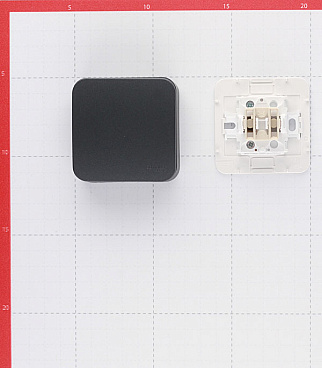 Выключатель Systeme Electric Blanca одноклавишный накладной антрацит (BLNVA101016)