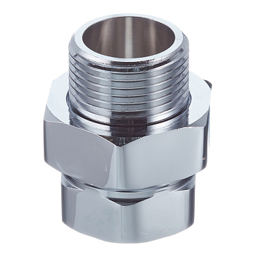 Американка прямая 1 ВР(г) х 1 НР(ш) хром латунная