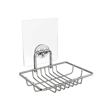 Мыльница для ванной Kleber Lite с держателем металл хром (KLE-LT034/8523)