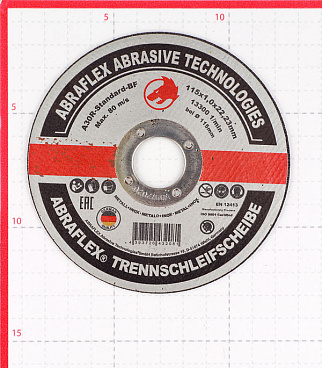 Круг отрезной по металлу Abraflex 115х22х1 мм (А115102223/32081)