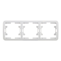 Рамка Makel Mimoza трехместная белая (22013)