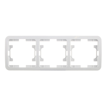 Рамка Makel Mimoza трехместная белая (22013)