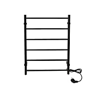Полотенцесушитель электрический Тера Классика 800х525 мм 86 Вт правый черный матовый