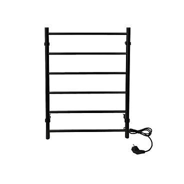 Полотенцесушитель электрический Тера Классика 800х525 мм 86 Вт правый черный матовый
