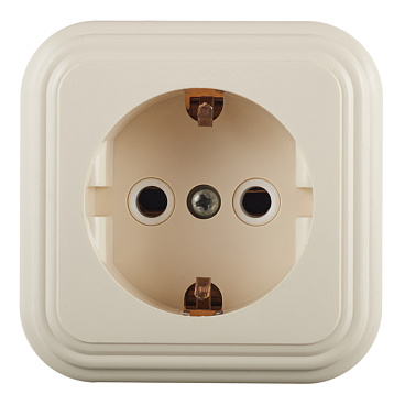 Розетка Svet накладная бежевая (0215-00121)