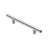 Ручка-рейлинг мебельная Kerron Metallic d10 мм металлическая хром (R-3010-96)