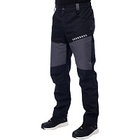 Брюки рабочие Brodeks KS334 56-58 рост 182-188 см серо-черные