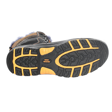 Ботинки рабочие натуральный мех с высокими берцами размер 41 черные Мистраль Perfekt Protection (125178)