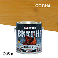 Антисептик Акватекс Викинг декоративный для дерева сосна 2,5 л