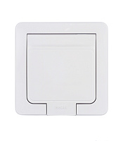 Розетка Hegel Master встраиваемая белая с крышкой (РС16-511)