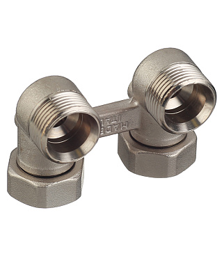 Узел нижнего подключения угловой 3/4 EK х 3/4 EK для радиатора (3390002)