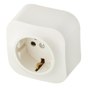Розетка Legrand Quteo накладная слоновая кость (782250)