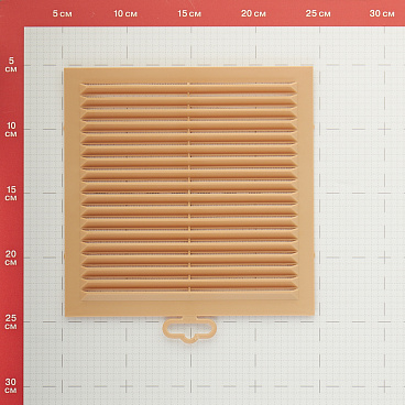 Решетка вентиляционная пластиковая приточно-вытяжная Era С 194х194 мм с сеткой бежевая