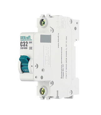 Автоматический выключатель модульный Dekraft BA-101 1P 32А тип C 4,5 кА 230/400 В (11057DEK)