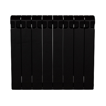 Радиатор биметаллический Rifar Monolit 500 мм 8 секций 3/4 боковое подключение антрацит