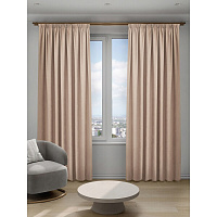 Штора канвас бежевая 200х280 см Decofest Софи (153.734)