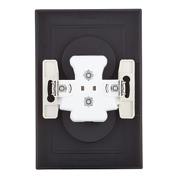 Розетка Systeme Electric AtlasDesign встраиваемая карбон (ATN001020)