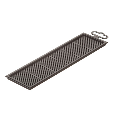 Решетка вентиляционная пластиковая переточная Era ДП 227х67 мм коричневая