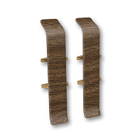 Соединитель Деконика 70 мм орех Г-профиль (2 шт.)