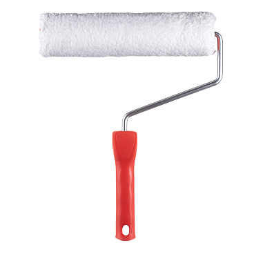 Валик микрофибра 250 мм d45 мм ворс 9 мм для водной и алкидной основы с ручкой Beorol