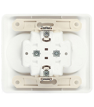 Розетка Systeme Electric Этюд встраиваемая белая (PC16-005B)