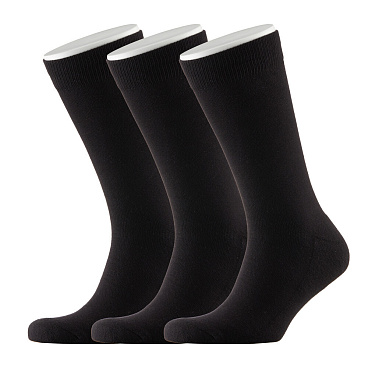 Носки мужские Hesler кардная пряжа 41-43 черные (3 пары)