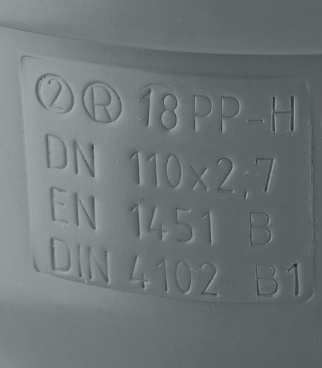 Труба канализационная Ostendorf HTEM d110x250 мм пластиковая для внутренней канализации (115010)