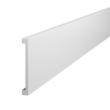 Плинтус экополимер Cosca 80х10х2000 мм белый (PX058)