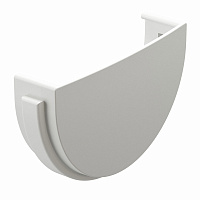 Заглушка желоба пластиковая d120 мм Docke Standard пломбир RAL 9003