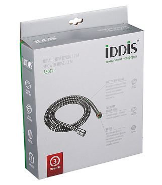 Шланг для душа Iddis 2000 мм пластик хром (A5061120)