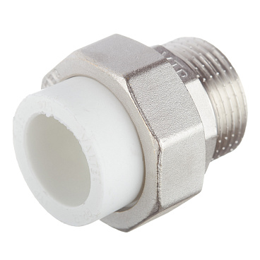 Муфта полипропиленовая Valtec разъемная (американка) 25 мм х 1 НР(ш) (VTp.761.0.02506)