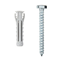 Дюбель распорный Fischer SX PLUS 10x50 мм нейлон с шурупом (4 шт.)