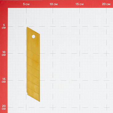 Лезвие для ножа КМ 25 мм прямое (5 шт.) титановое покрытие