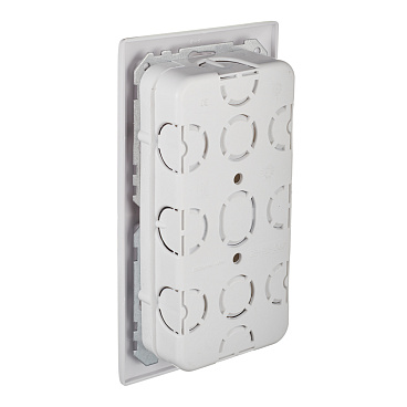 Блок выключателя с розеткой Svet SV1001 двухклавишный встраиваемый белый (SV1001-0003)