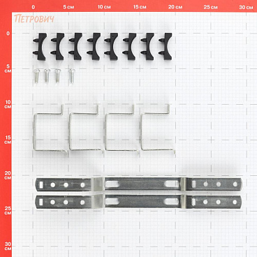Коллекторная группа с расходомерами Rommer 1 ВР(г) х 8 выходов 3/4 НР(ш) ЕК х 1 ВР(г)