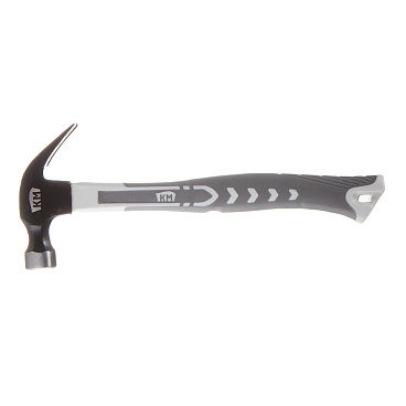 Молоток-гвоздодер КМ 450 г фибергласовая обрезиненная ручка (675300)