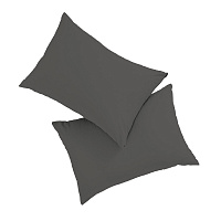 Наволочка 50х70 сатин графит Lorikeet Solo (2 шт.)