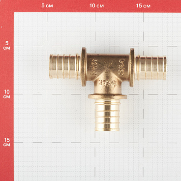Тройник Stout 32 х 32 х 32 мм латунный (SFA-0013-000032)