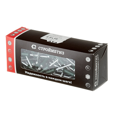 Заклепка вытяжная 4,8x16 мм алюминий/сталь зеленая RAL 6005 (100 шт.)